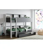 Bunk bed SWAY 90x200 Anthracite / White order